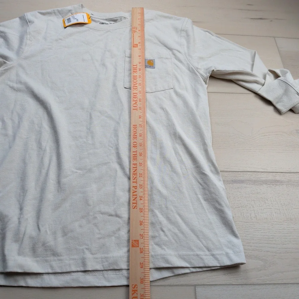 NEW Carhartt Relaxed Fit Heavyweight Long Sleeve T-Shirt Mens M Mountain Graphic - Picture 11 of 16